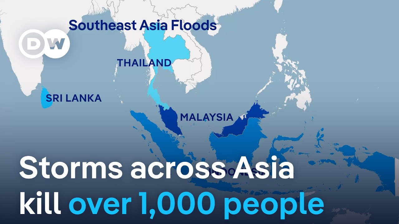 Death toll from storms across Southeast Asia rises to more than 1,000 | DW News